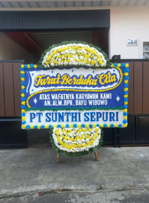 Papan Bunga Duka di Bleberan